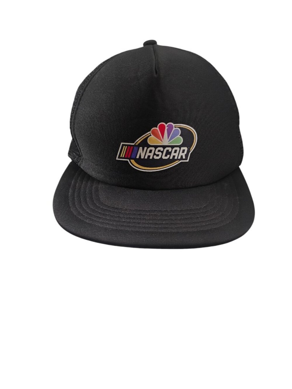 Nascar Racing Logo Rainbow Racing Hat Black Cap Snapback 90s Y2K Vintage Retro